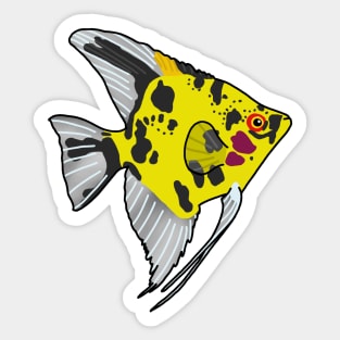 Koi Angelfish Sticker